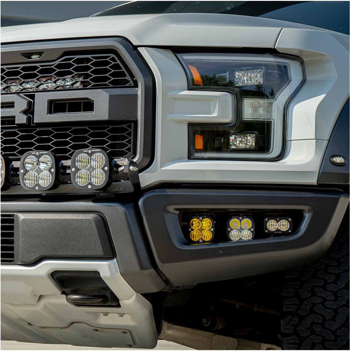 17-20 Ford Raptor Fog Pocket Kit Sportsmen Baja Designs