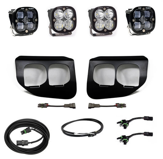 Ford Super Duty (20-22) Fog Lights Dual FPK SAE/Pro DC Baja Designs w/Upfitter Baja Desig