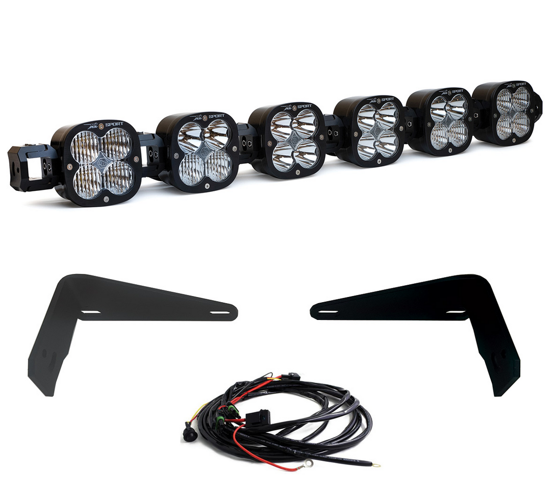 6 X Linkable Light Bar For 21-Up Ford Bronco Steel Bumper Mount Baja Designs