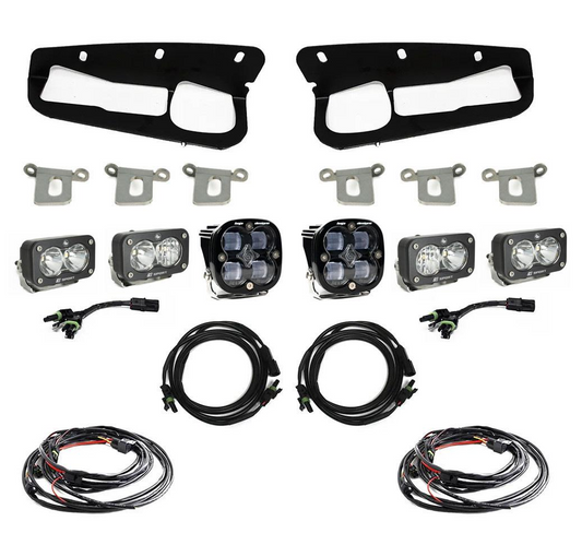 Bronco Clear SAE Fog Pocket Kit 21-Up Ford Bronco Baja Designs