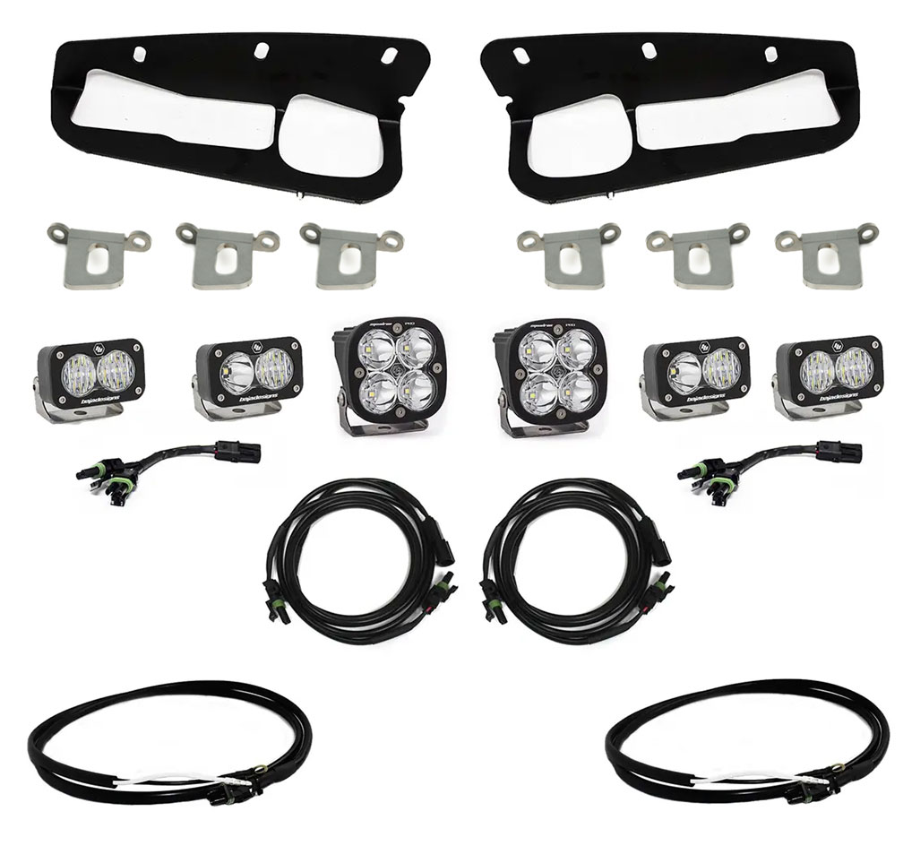 Bronco Fog Pocket Kit 21-Up Ford Bronco Pro w/Upfitter Baja Designs