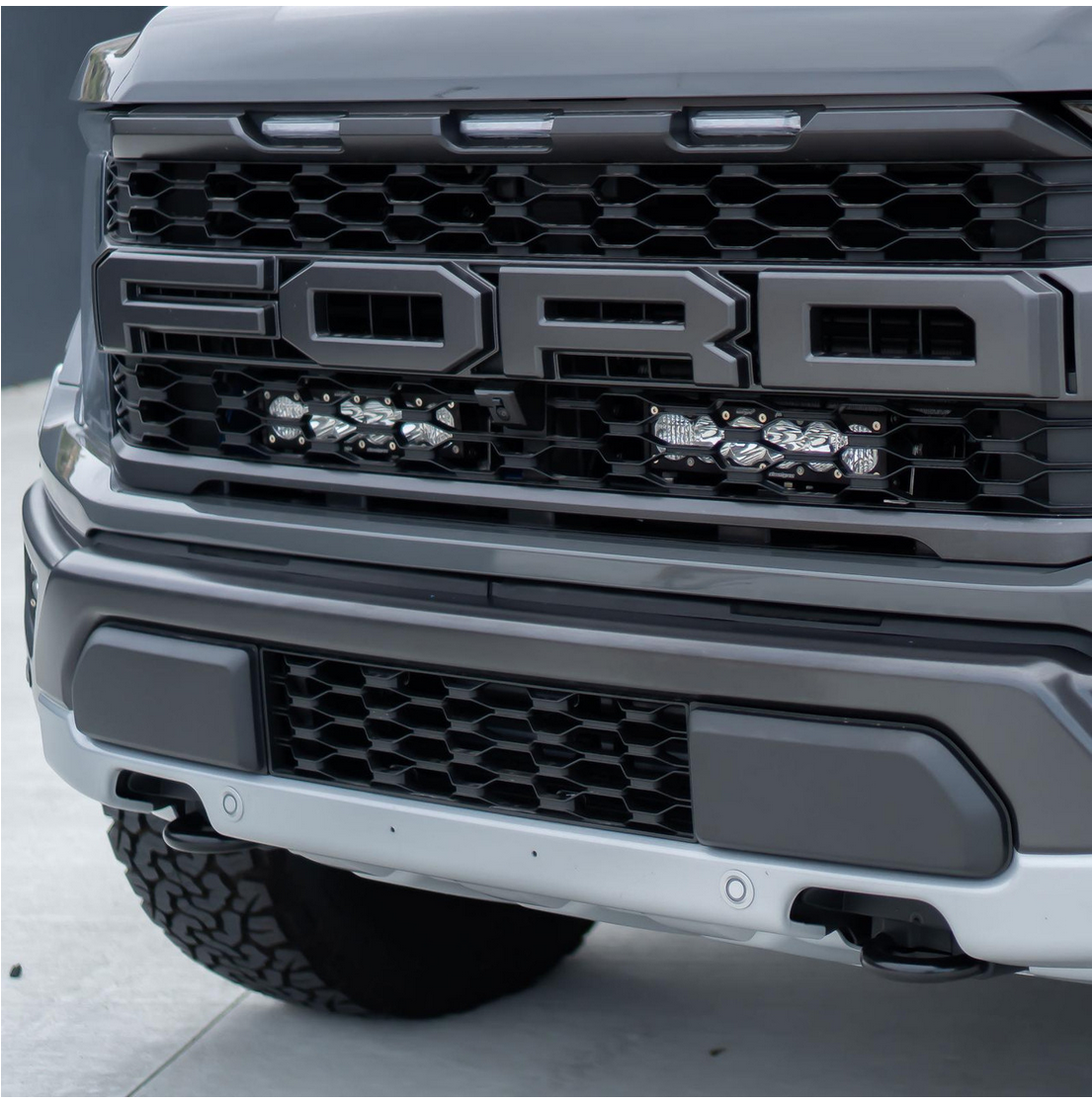 10 Inch Onx6 D/C Behind Grill Kit fits 21-On Ford Raptor Baja Designs