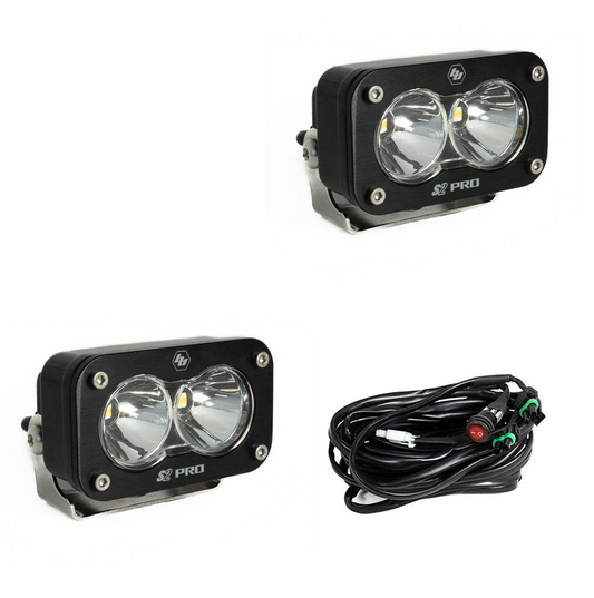 LED Light Pods Spot Pattern Pair S2 Pro Series Baja Designs