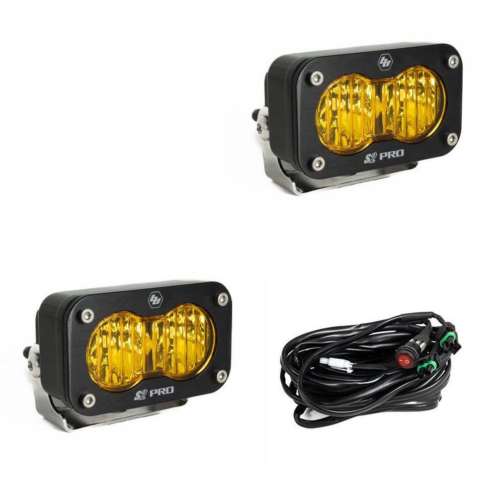 Wide Cornering LED Amber S2 Pro Pair Baja Designs