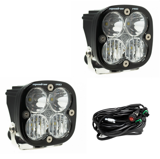 LED Light Pods Driving Combo Pattern Pair Squadron Pro Series Baja Designs