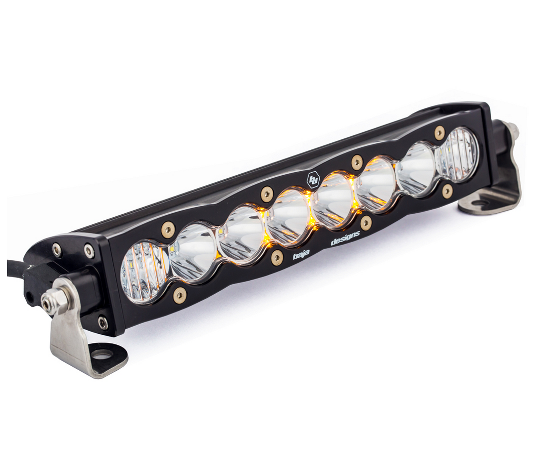 10 Inch LED Light Bar Driving Combo Amber Lens Pattern S8 Series Baja Designs