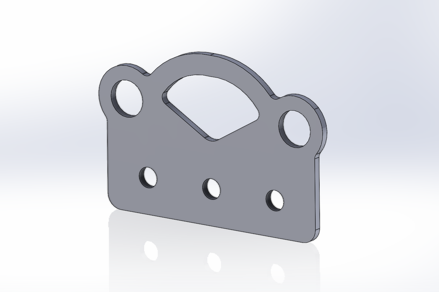 Set of 2 triple tie down cleats for use with 1" t-slot extrusions